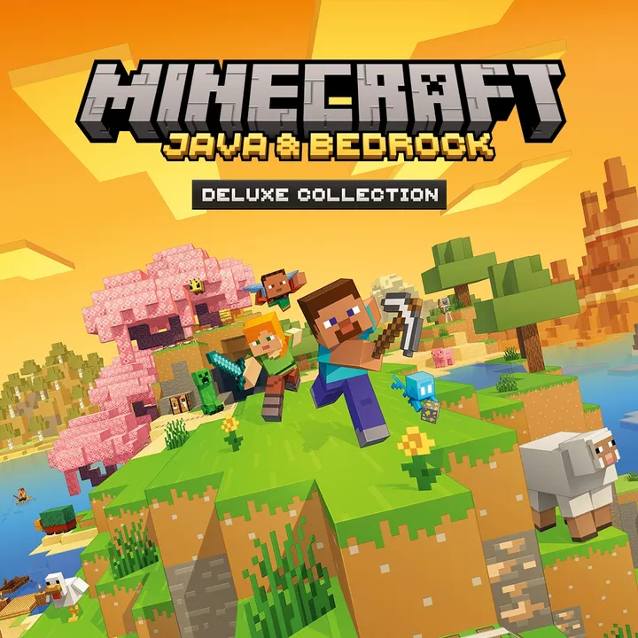 Обложка Minecraft: Java & Bedrock for PC Deluxe Collection